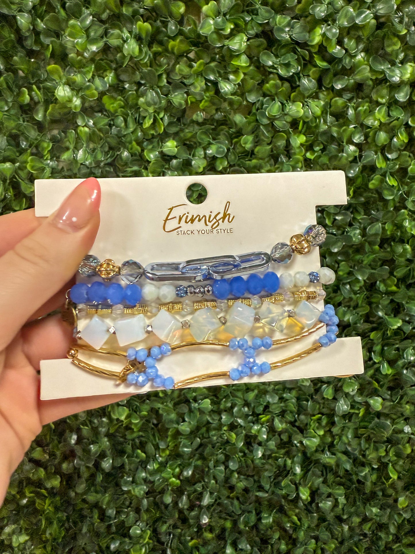Erimish Stack Bracelets| Periwinkle