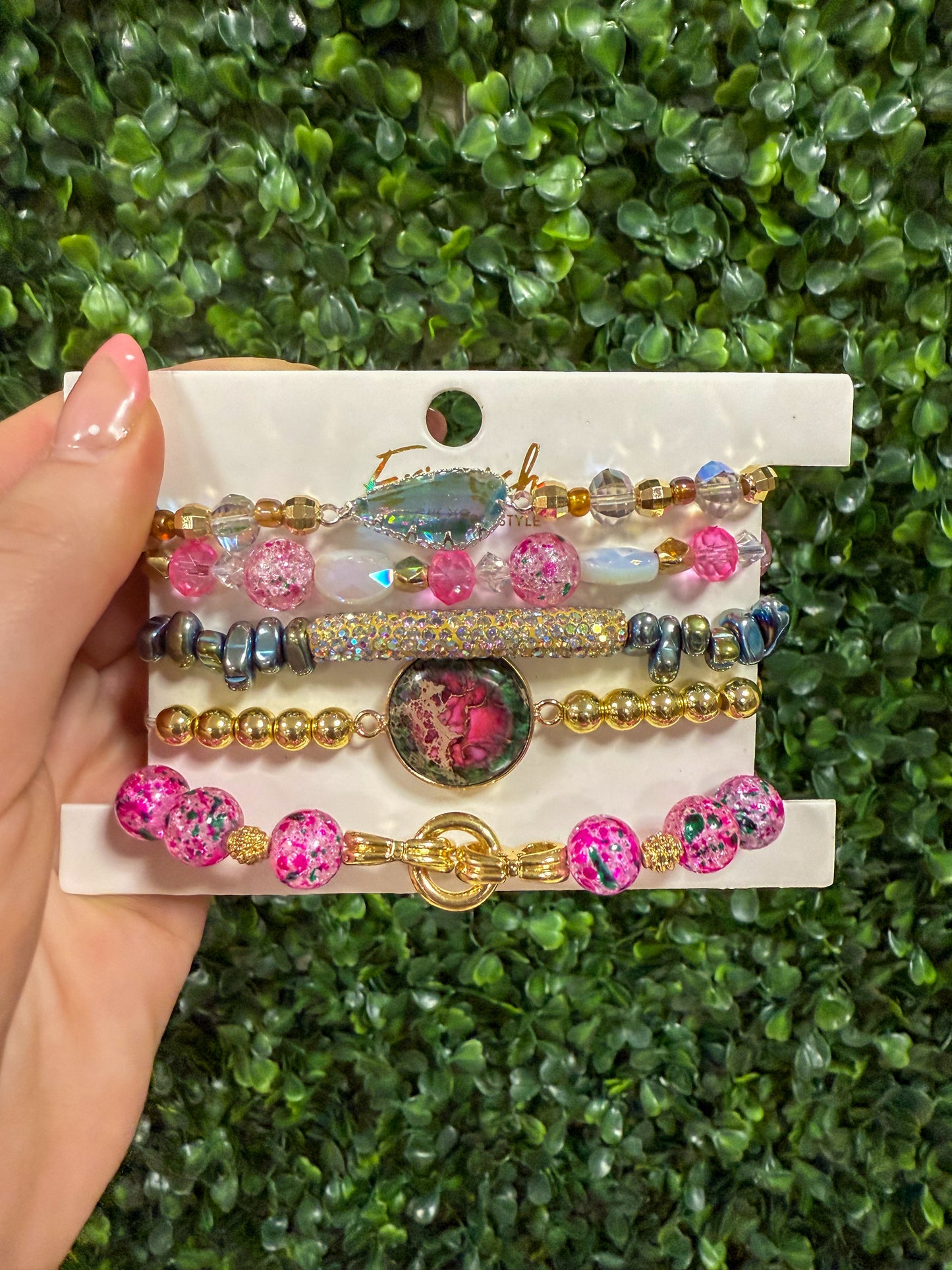 Erimish Stack Bracelets| Imperial Jasper