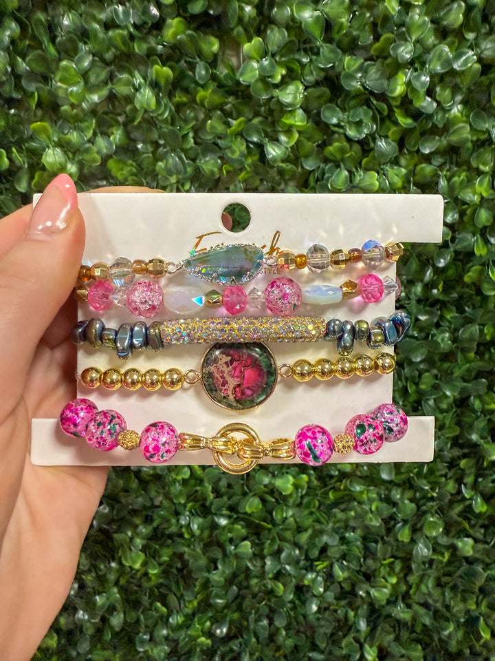 Erimish Stack Bracelets| Imperial Jasper
