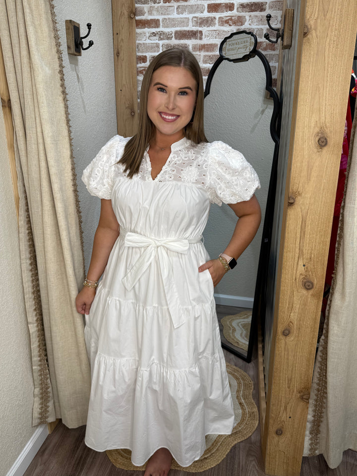 Classic Charm Midi Dress