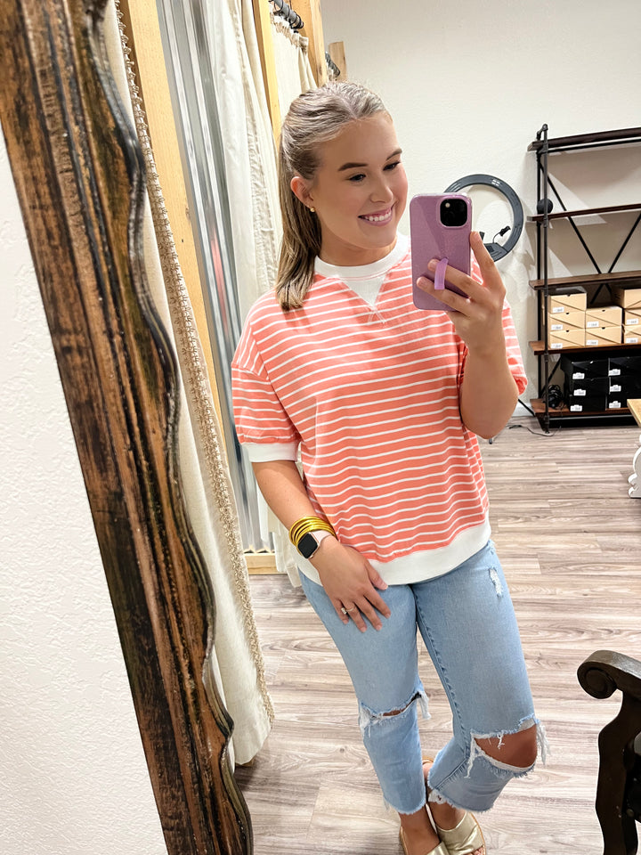The Coastal Crush Top|Coral