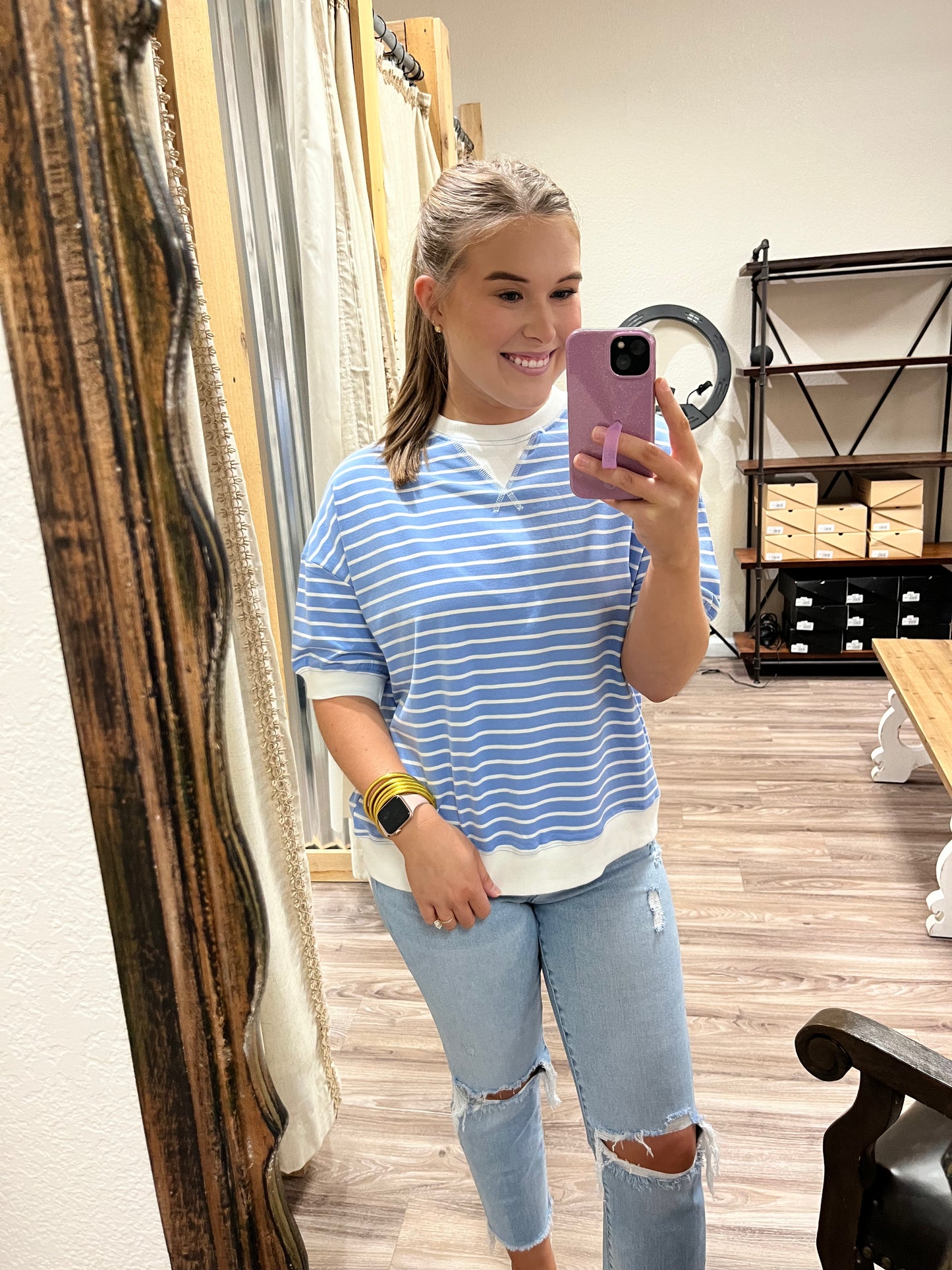 The Coastal Crush Top|Cornflower