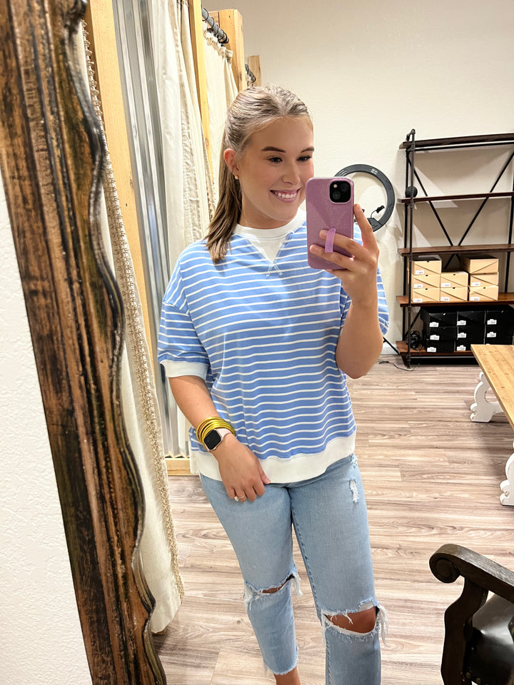 The Coastal Crush Top|Cornflower
