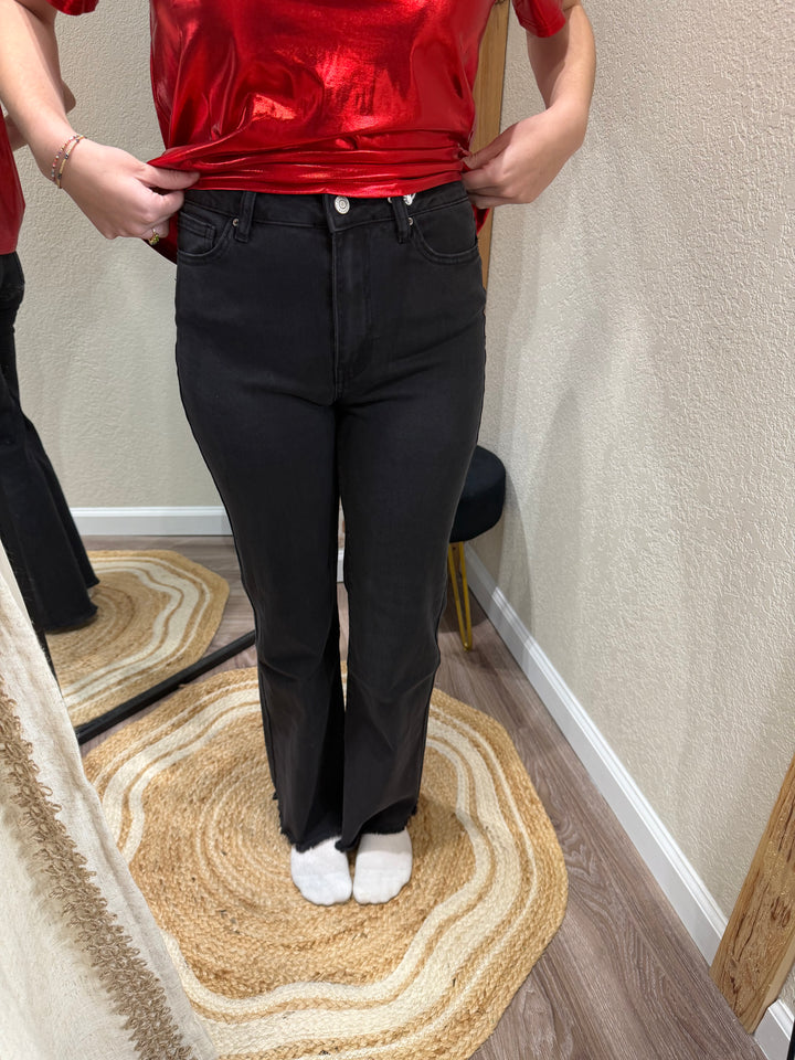 Black| Layla Acid Washed Jeans