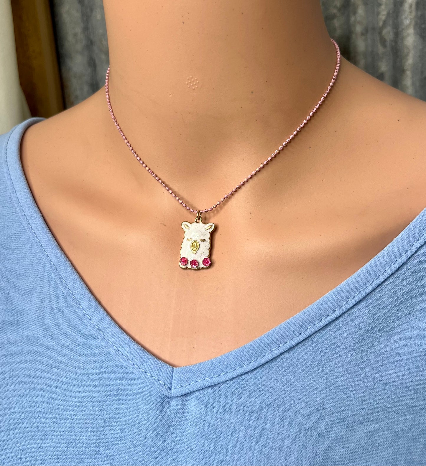 Girls Llama Necklace