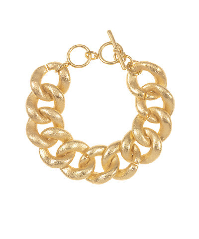 Vintage Gold Textured Bracelet