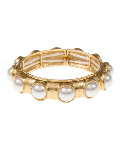 Pearl Dome Cuff Bracelet