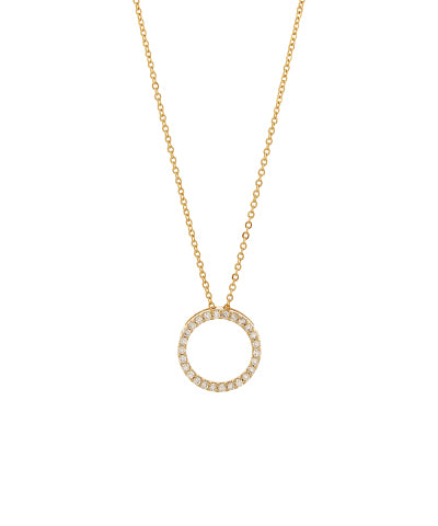 Open Ring Pendant Necklace