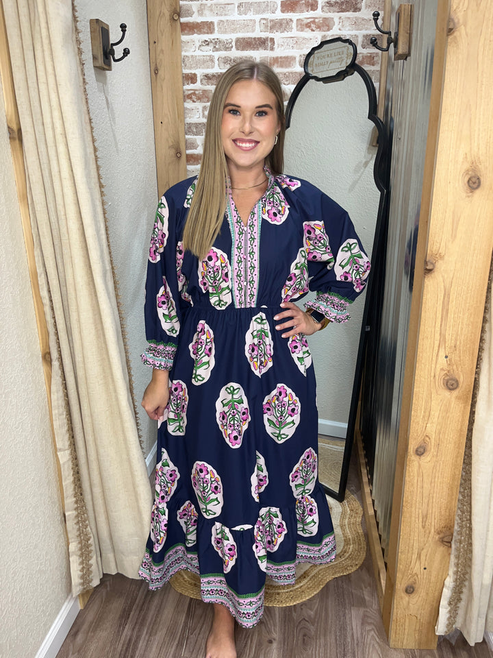 Twilight Garden Midi Dress