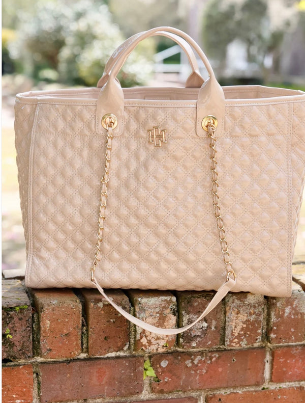 Melissa Tote Bag-Nude