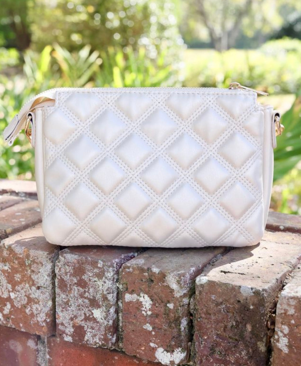 Jace Crossbody-Quilted Pearl