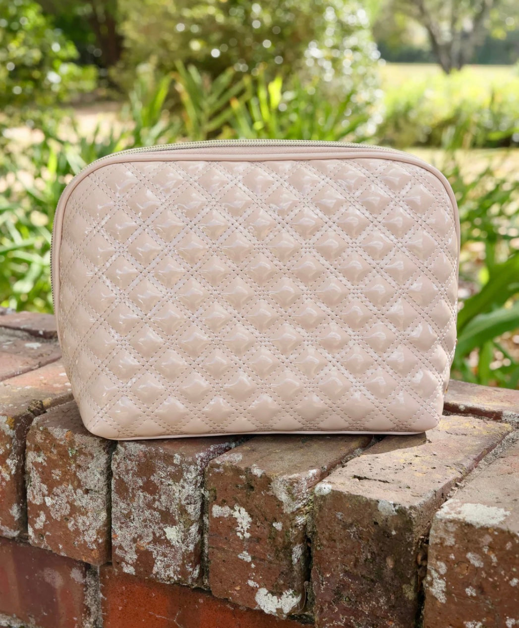Capri Cosmetic Bag-Nude