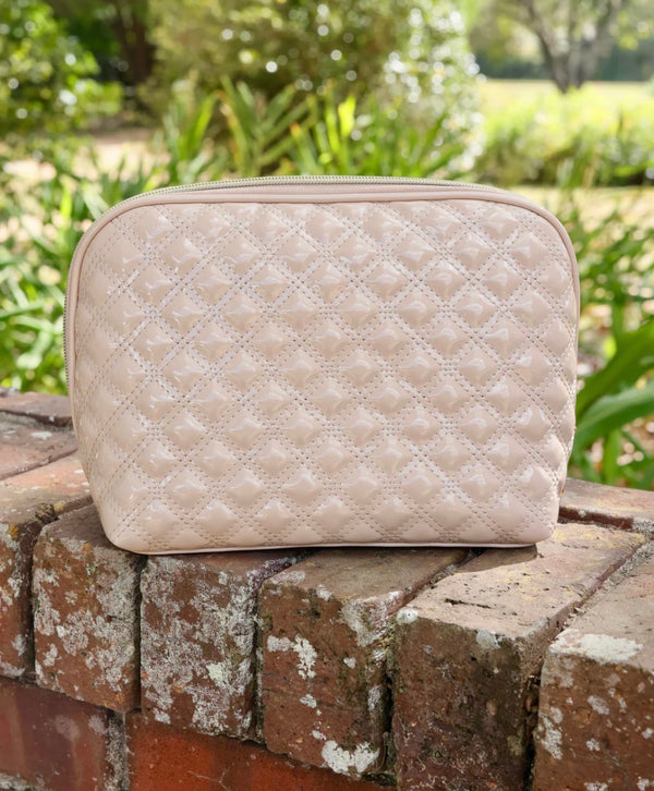 Capri Cosmetic Bag-Nude