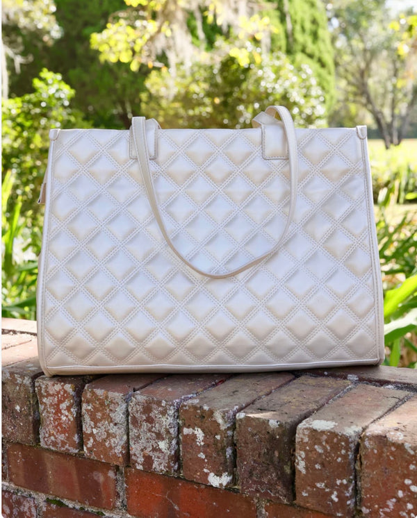 Shane Tote-Quilted Pearl