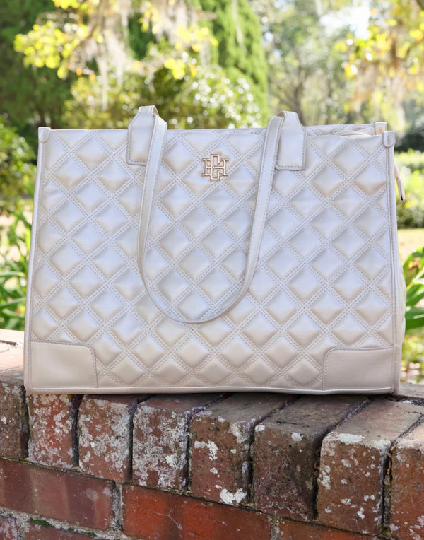 Shane Tote-Quilted Pearl