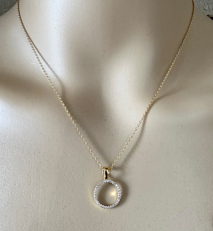 Ellison Gold circle necklace