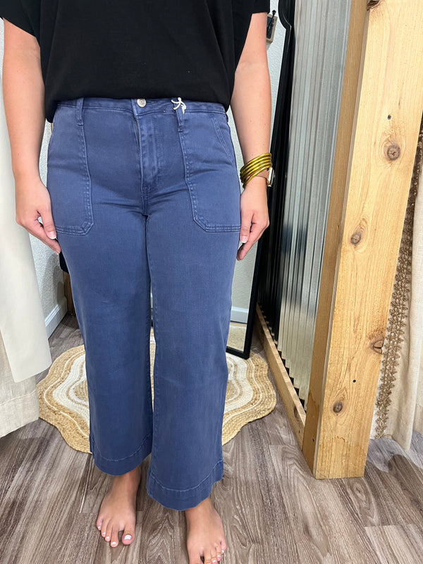 Georgia Cropped Jeans| Blackberry