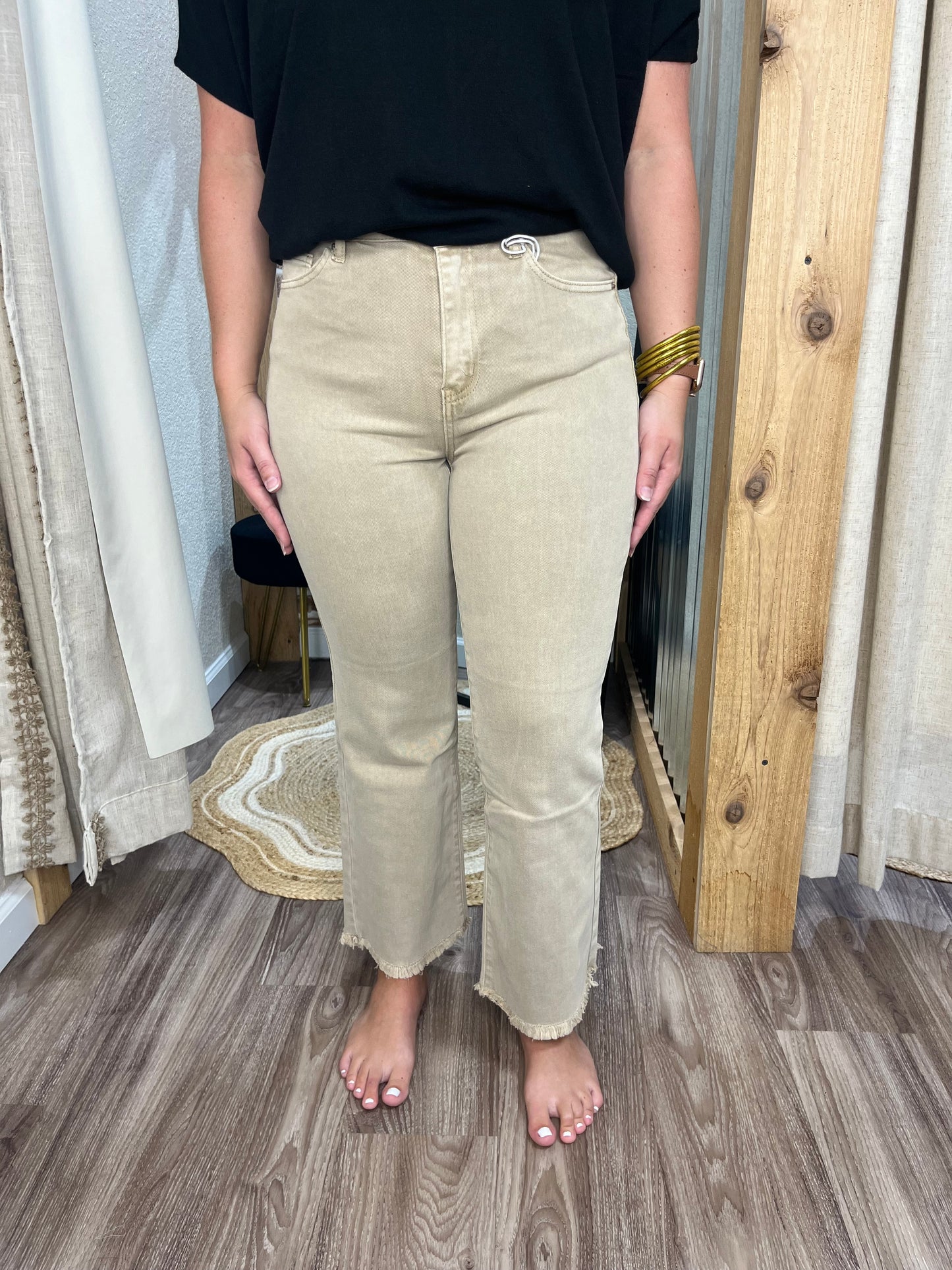 Lulu Acid Washed Jeans| Ash Mocha