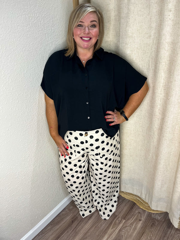 Curvy Classic Dot Pants