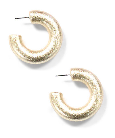 Glazed Chunky Hoop Earrings