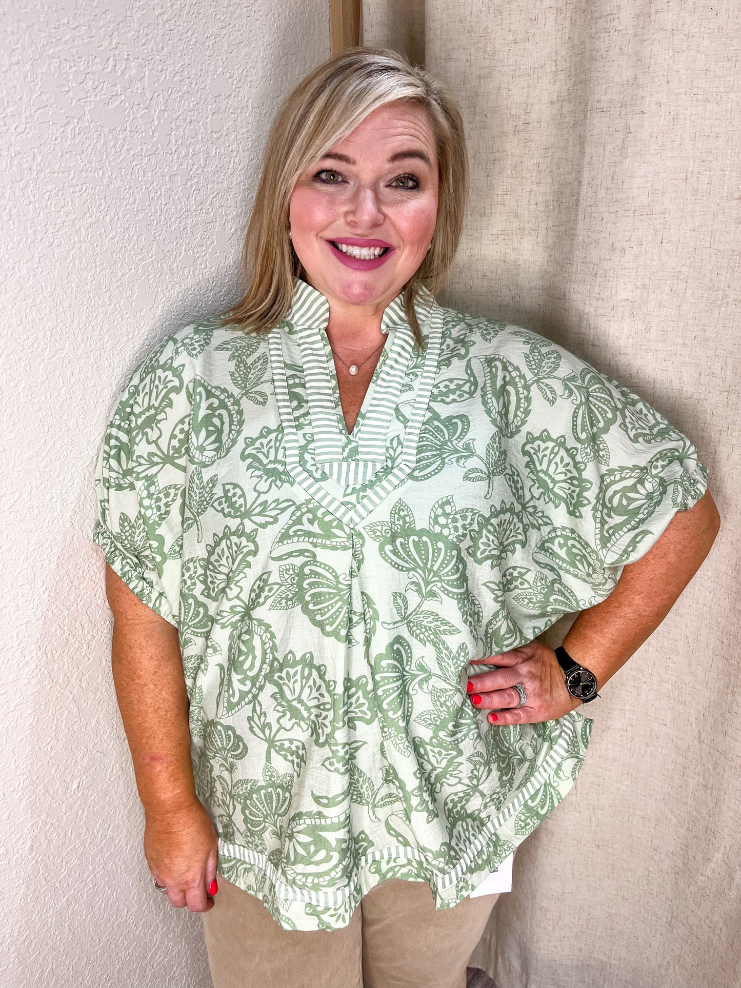 Sage Serenity Top| Curvy