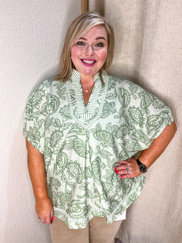 Sage Serenity Top| Curvy