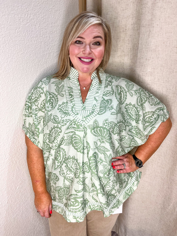 Sage Serenity Top| Curvy