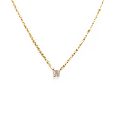 4MM CZ Pendant Chain Necklace