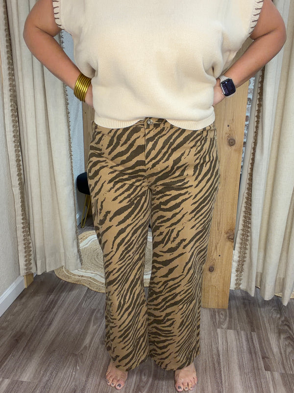 Walk on the Wild Zebra Pants