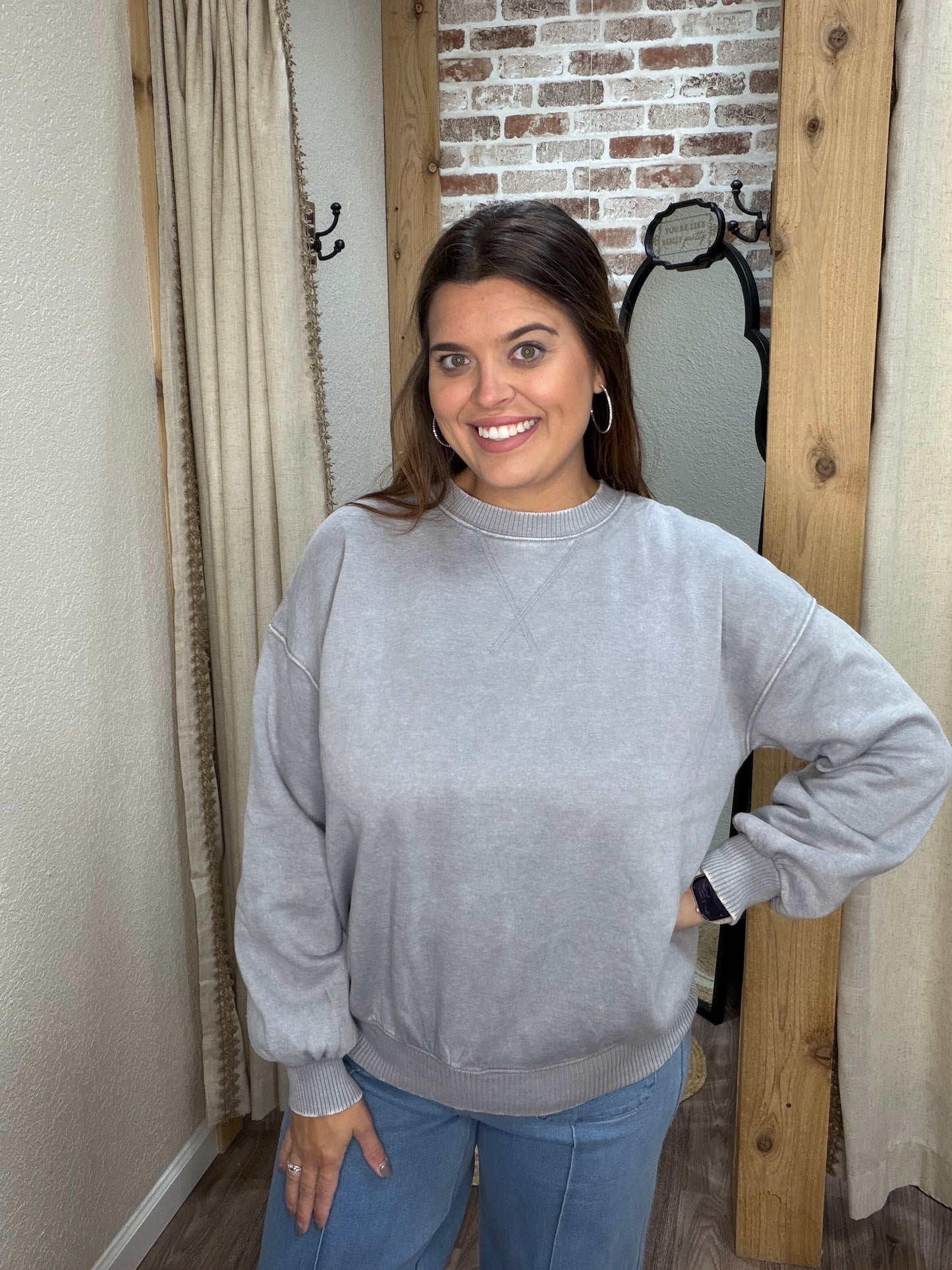 Kallie Sweatshirt | Ash Jade