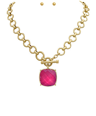 Laurie Stone Necklace| Ruby