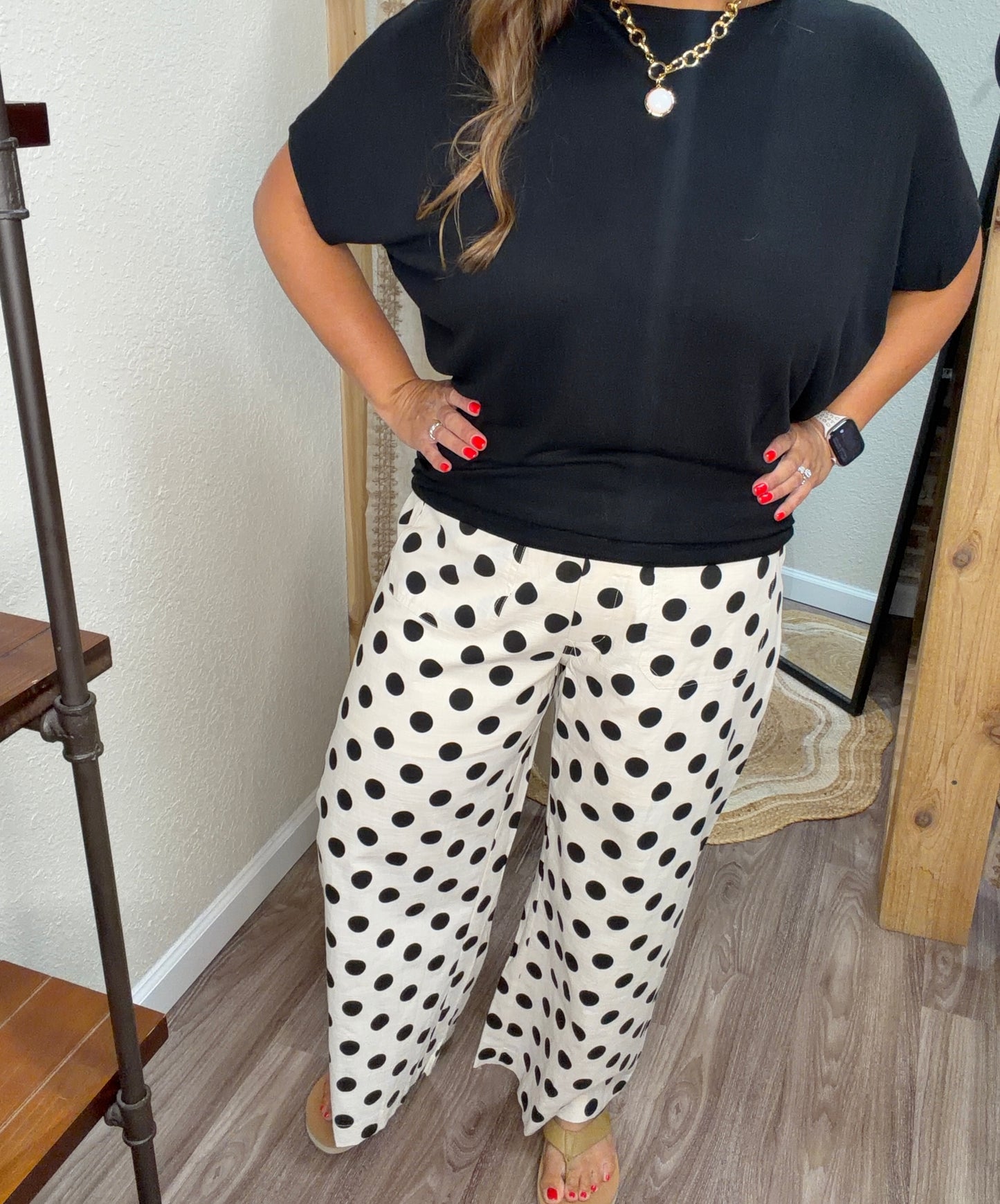 Curvy Classic Dot Pants