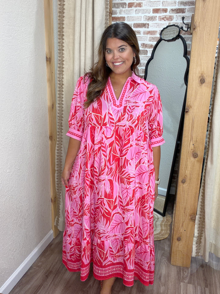 Summer Crush Midi Dress| Curvy