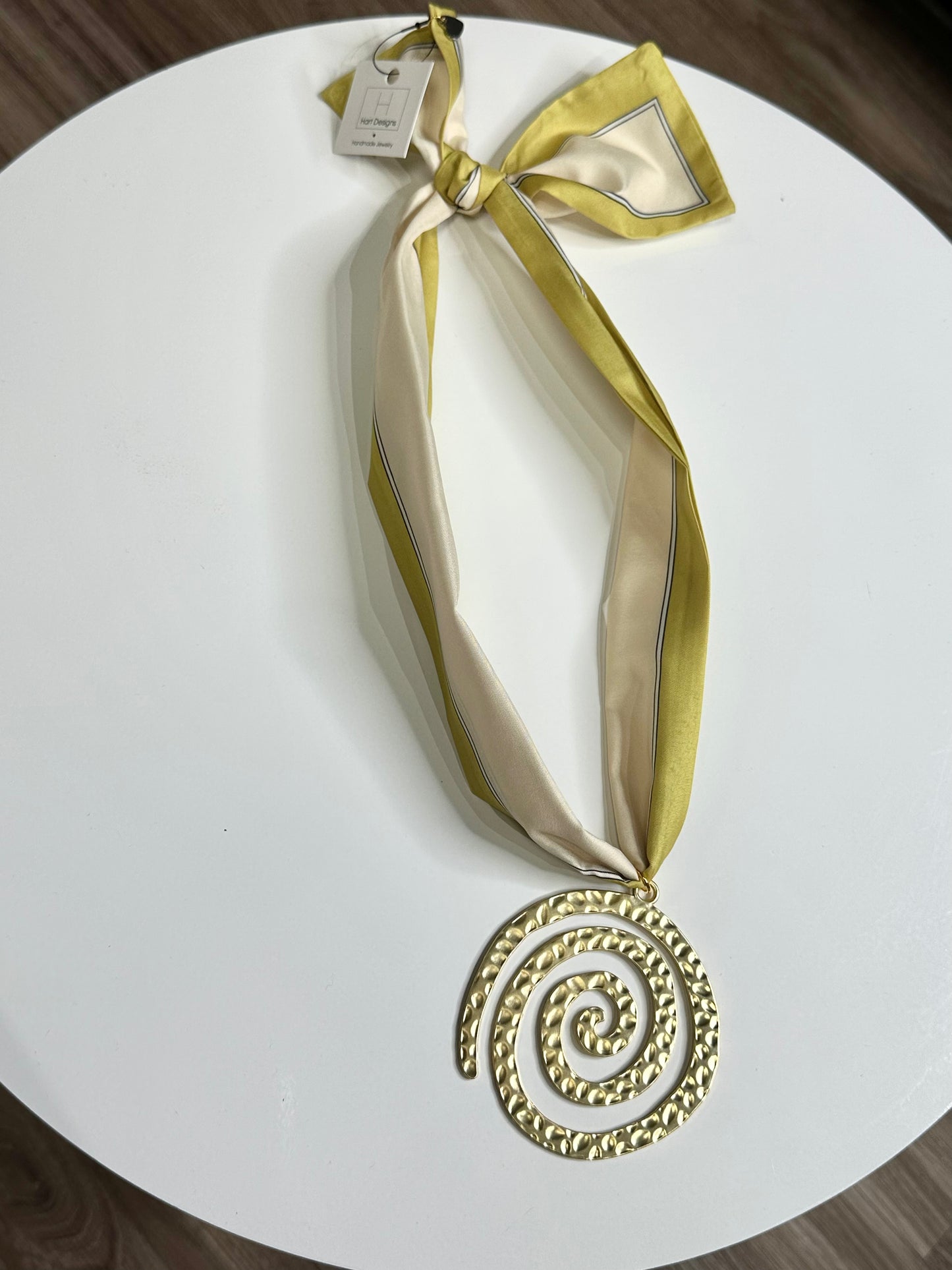 Hart Designs Scarf Necklace with swirl Pendant