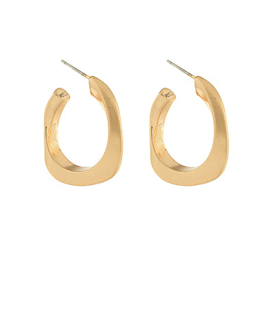 Aria Twisted Gold Hoops