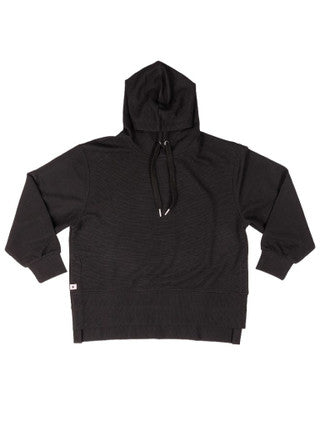 Simply Southern Ribbed Hoodie | Black