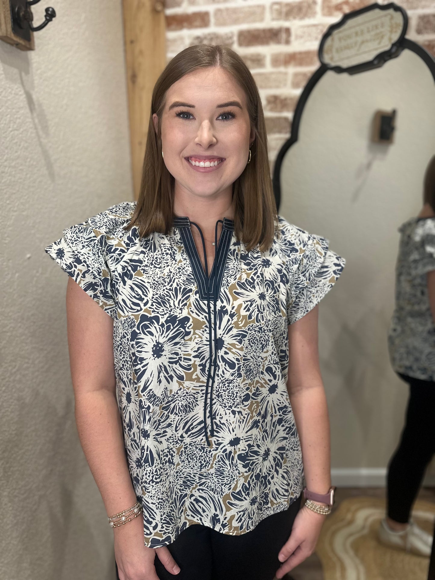 Leah Floral Top