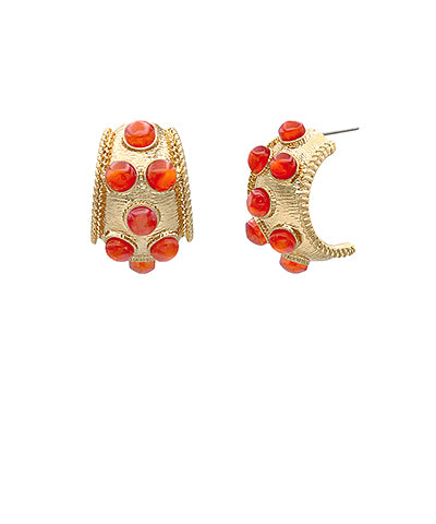 Marlow Antique Gold Hoops