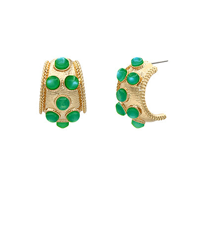 Marlow Antique Gold Hoops