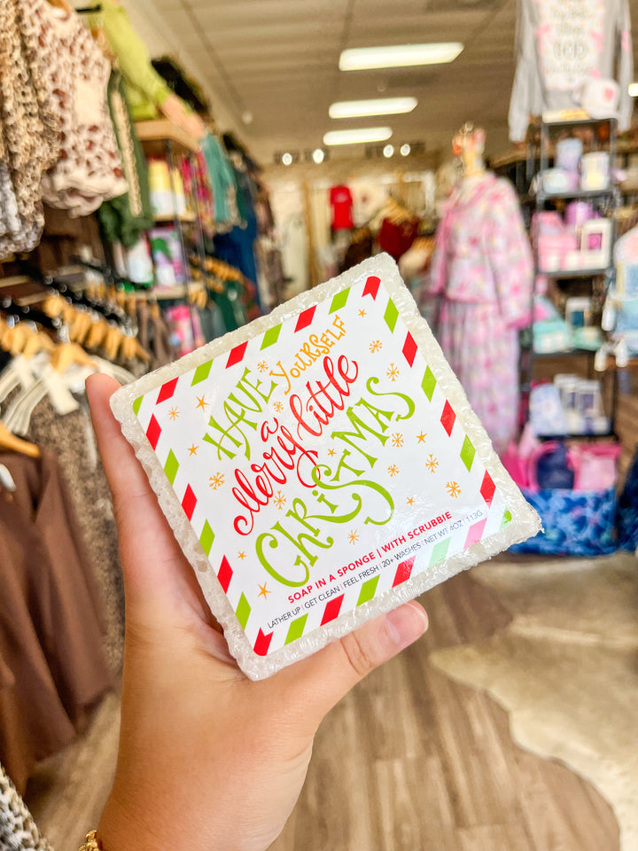 Have Yourself a Merry Little Christmas Soap Sponge