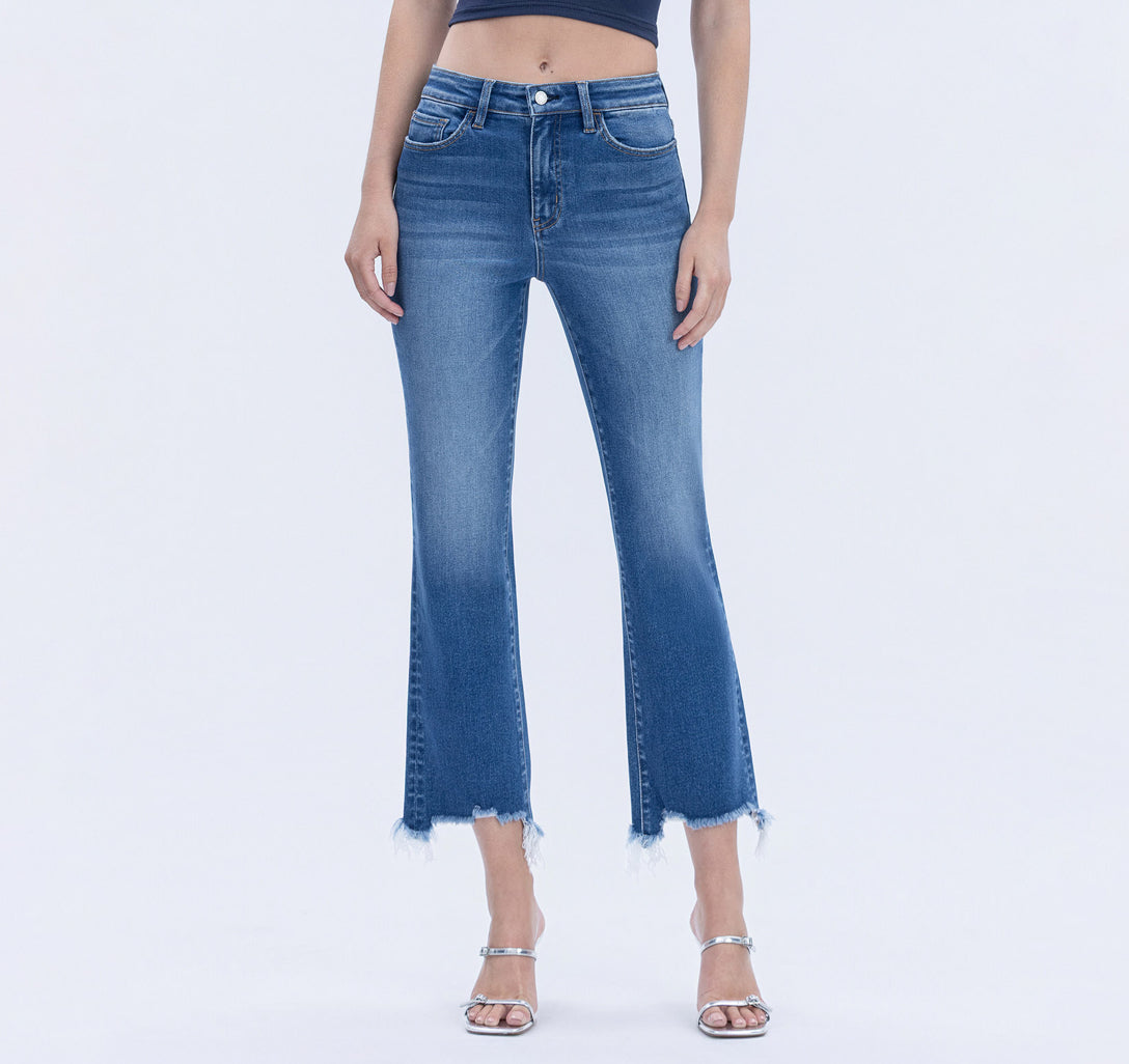Bella Medium Wash High Rise Flare Jeans
