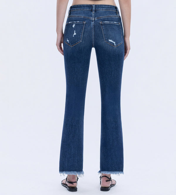 Bella Dark Wash High Rise Flare Jeans