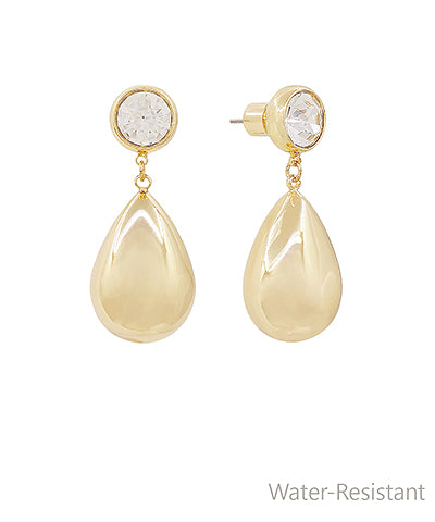 Cecilia Puff Teardrop Earrings
