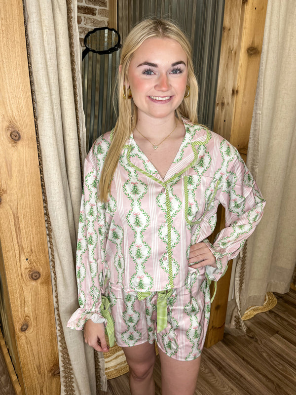 A Preppy Christmas PJ Set
