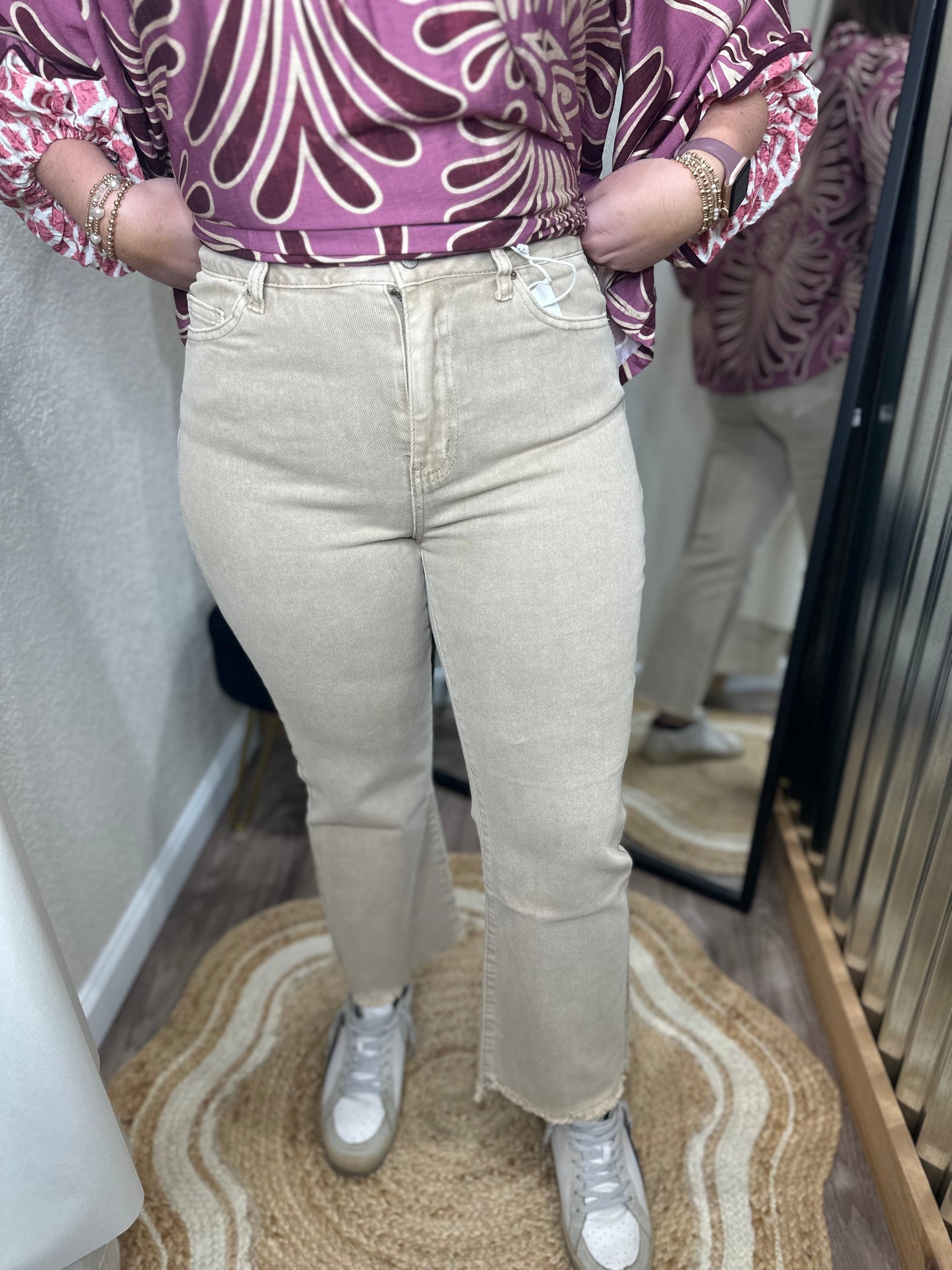 Ash Mocha | Skye Acid Washed Jeans