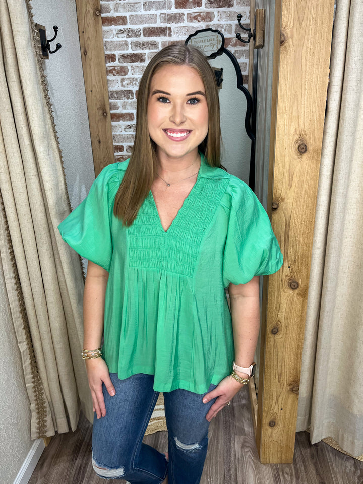 Breezy Belle Mint Top