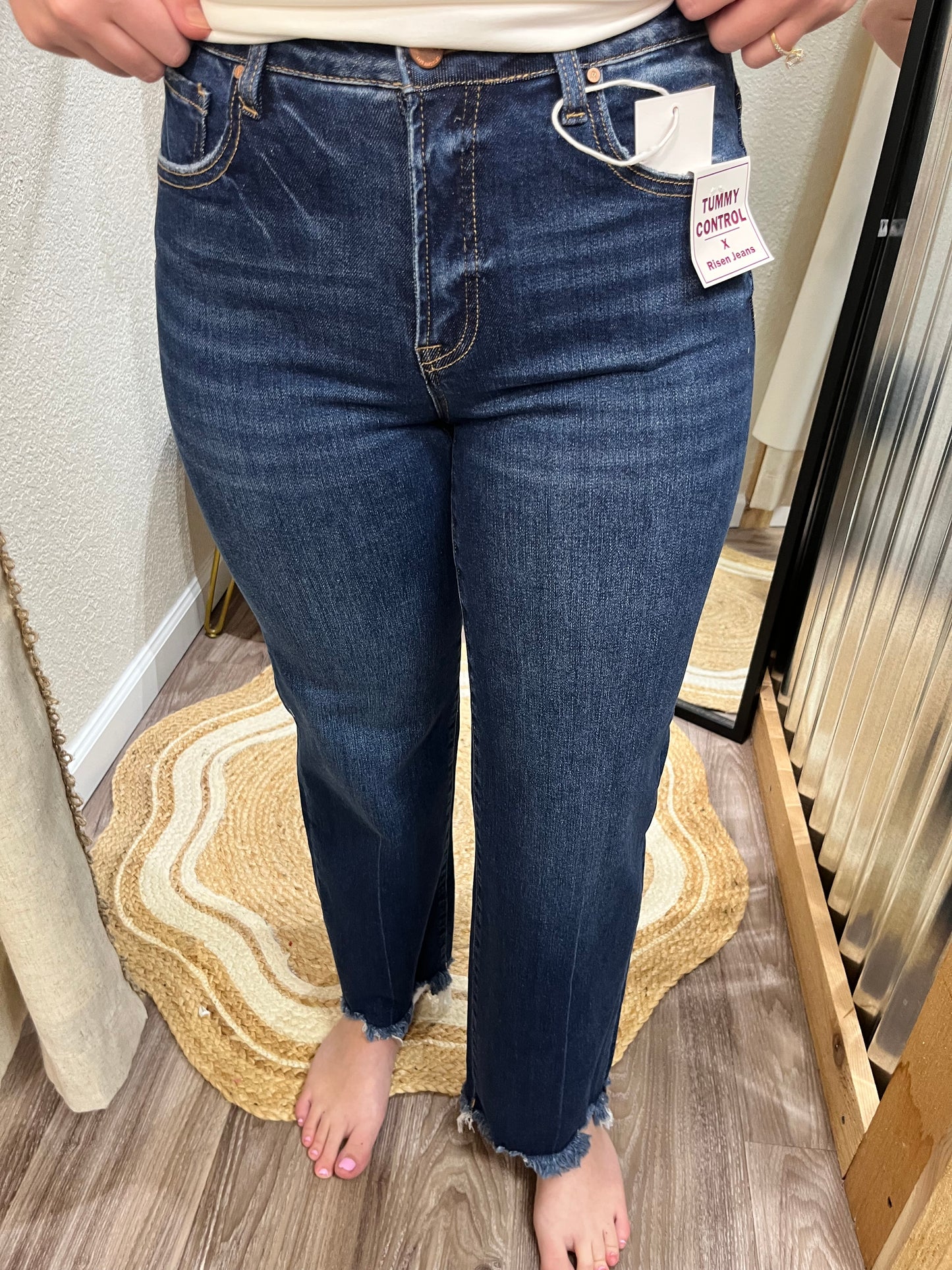 Terrie High Rise Straight Jeans