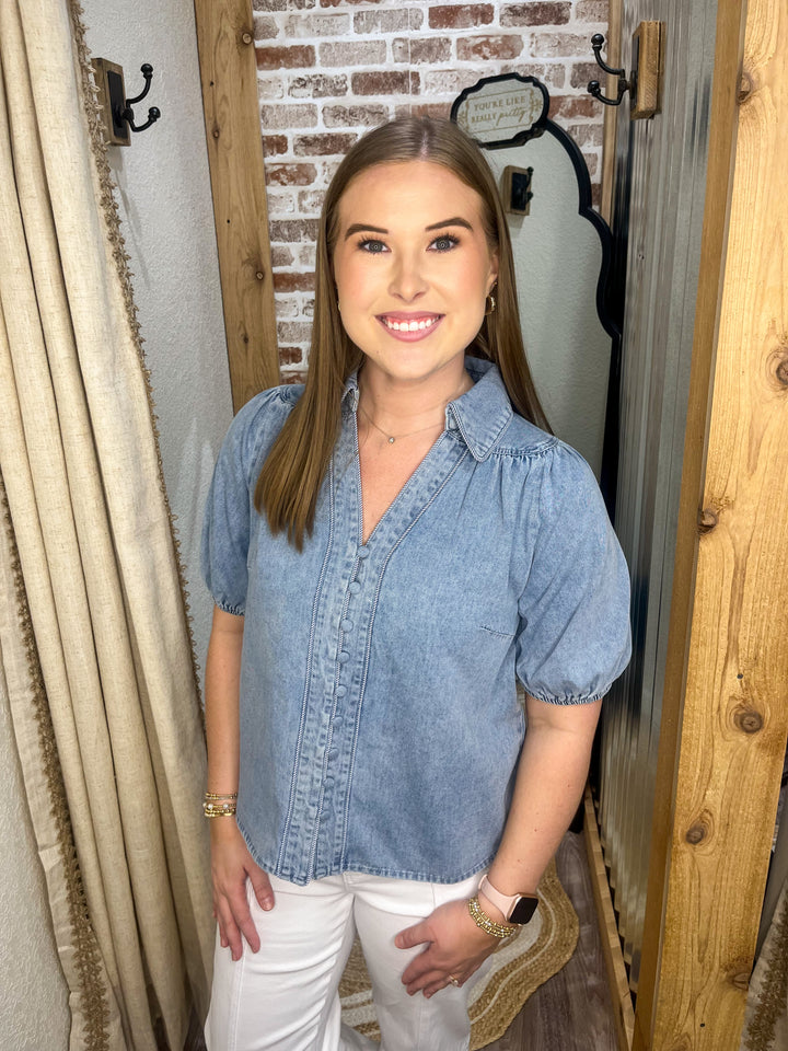 Worn on Repeat Denim Top