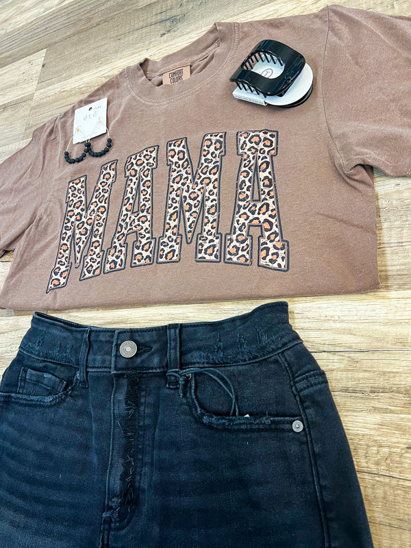 "MAMA" Cheetah T-Shirt