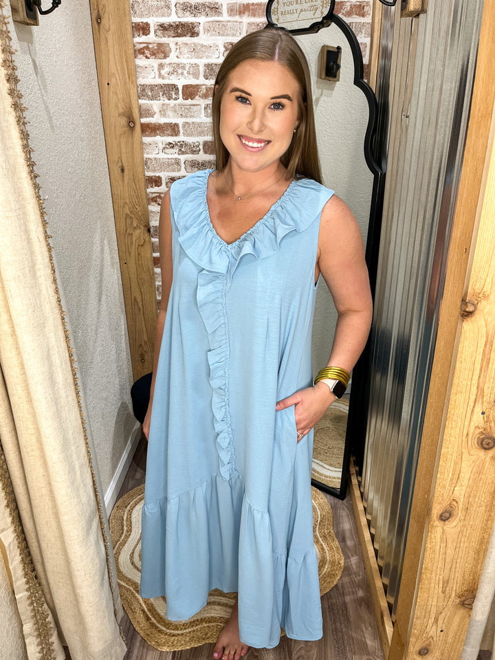Blue Magnolia Dress